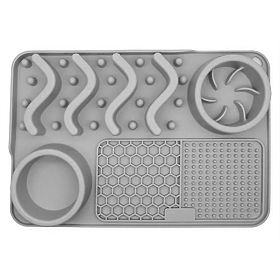 LICK MAT SLOW FEEDING GRAY