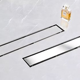 Linear Drain REA Neox BRUSHED STEEL 50