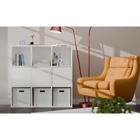 MALAX 3x3 H WHITE SHELF WITH 3 DOORS CHAMBER 110x110 CM TIP ON