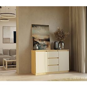 Malwa 2D3S Sideboard OAK ARTISAN CASHMERE BEIGE