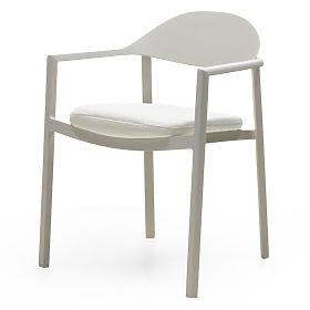 Marinelli Garden Chair, Aluminum, Light Beige