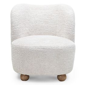 Monroe Relaxation Chair Beige/Natural, Rounded Shapes, Ball Legs