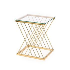 NANCY table gold / transparent (2p=1pc)