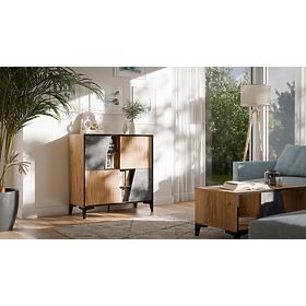 OVO Shelf 4D Dark Concrete/ Ancient Oak