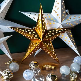 Paper Star with LED Lighting SY-002 45cm