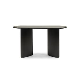 Pauline Desk/Console 140 cm, Black, Slats