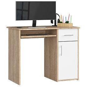 PIN WRITING DESK OAK SONOMA / WHITE