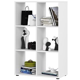 QUAD Shelf with 6 Shelves - White