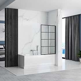 Rea Lagos-1 Fixed Bath Screen 70 Black