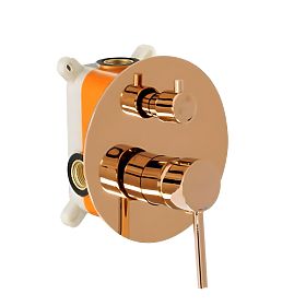 Recessed Bath Mixer Rea Lungo Copper + Box