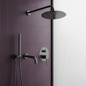 Recessed Bathtub and Shower Set Rea Lungo Titan + BOX