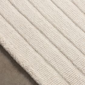 Rectangular Rug Dunes, Arches, Wool, Cream, Rug Size: 190x290