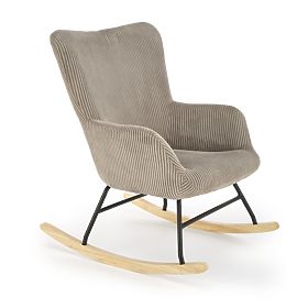 Rocking chair BELMIRO - gray corduroy