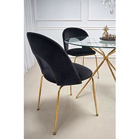 RONDO Table, Top - Clear, Legs - Gold (2p=1pc)