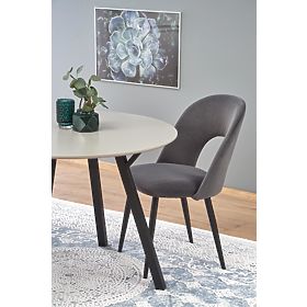 Round Table BALROG, Frame - Black, Top - Light Grey (2p=1pc)