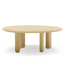 Segretto Coffee Table, Oval, Natural Oak