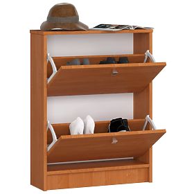 Shoe Cabinet 2 Flip Doors 60 cm - Alder