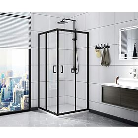 SHOWER ENCLOSURE CALANI VITO 80x80 BLACK