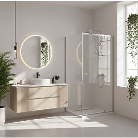 Shower Enclosure Rea Primo Swing 90x70 Chrome