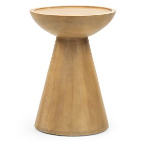 Side Table Arvika 40 cm, Round, Mango Wood, Curved Shapes