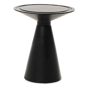 Side Table Gavi, Concrete, Black