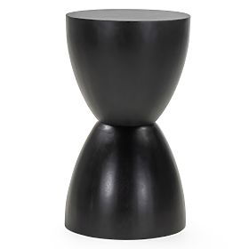 Side Table Lavia 35 cm, Black, Mango Wood
