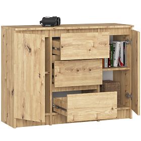 SIDEBOARD K100 2D 3DR OAK ARTISAN