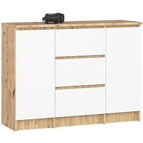SIDEBOARD K100 2D 3DR PK ARTISAN OAK / WHITE