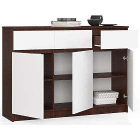 SIDEBOARD K140 3D 3SZ CLP WENGE / WHITE