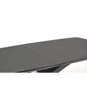 SILVESTRO Extendable Table Top - Dark Gray, Leg - Black (2p=1pc)