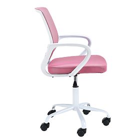 SWIVEL CHAIR FD-6 WHITE / PINK