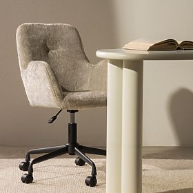 Swivel Chair Miguel, Light Beige