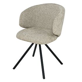 Swivel Chair Pearl Mocha, Black Legs