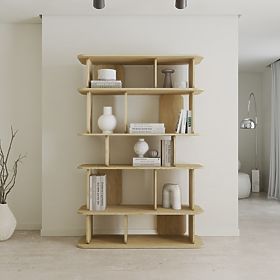 Tall Tulumo Shelf, Rounded, Cremona Torro Oak