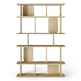 Tall Tulumo Shelf, Rounded, Cremona Torro Oak