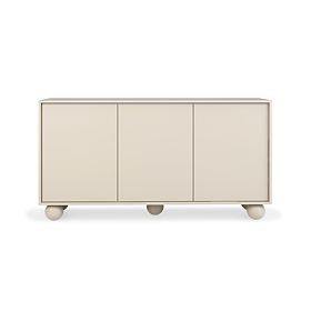Three-Door Sideboard Aldo Cashmere, Ball Legs
