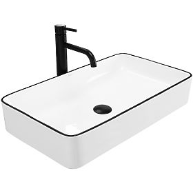Timeless Denis Black Edge Sink