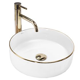 Timeless Rea Sami Gold Edge Washbasin