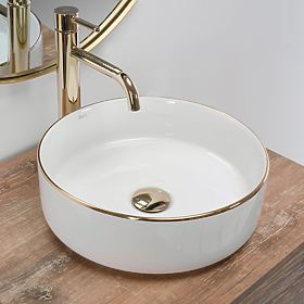 Timeless Rea Sami Gold Edge Washbasin