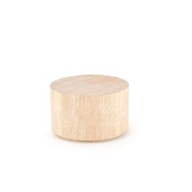 TRAVERTINO ROUND Coffee Table, Travertine (1p=1pc)