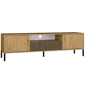 TV Cabinet KAMARO 160 Artisan Oak Grooved + Classic Front Panel