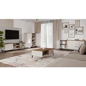 TV Cabinet POINT 2D Cashmere Beige Oak Castello TV Cabinet 2 Doors