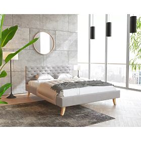 Upholstered Bed Kalifornia 120 x 200 cm - Gray