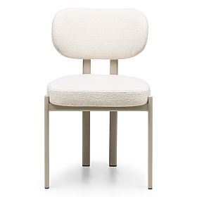 Upholstered Chair Flare, Cream/Beige