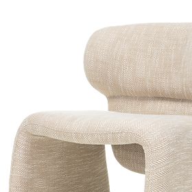Upholstered Chair Nabila, Beige