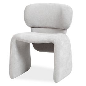Upholstered Chair Nabila, Gray, Boucle