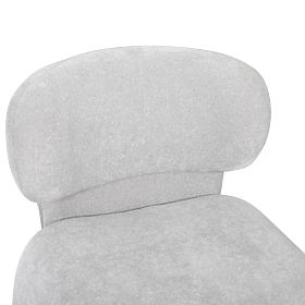 Upholstered Chair Nabila, Gray, Boucle