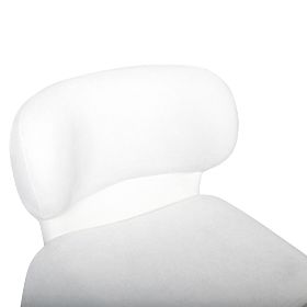Upholstered Chair Nabila, White, Boucle