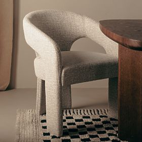 Upholstered Chair Nuria Beige-Cream, lectus