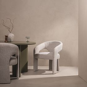 Upholstered Chair Nuria Beige-Cream